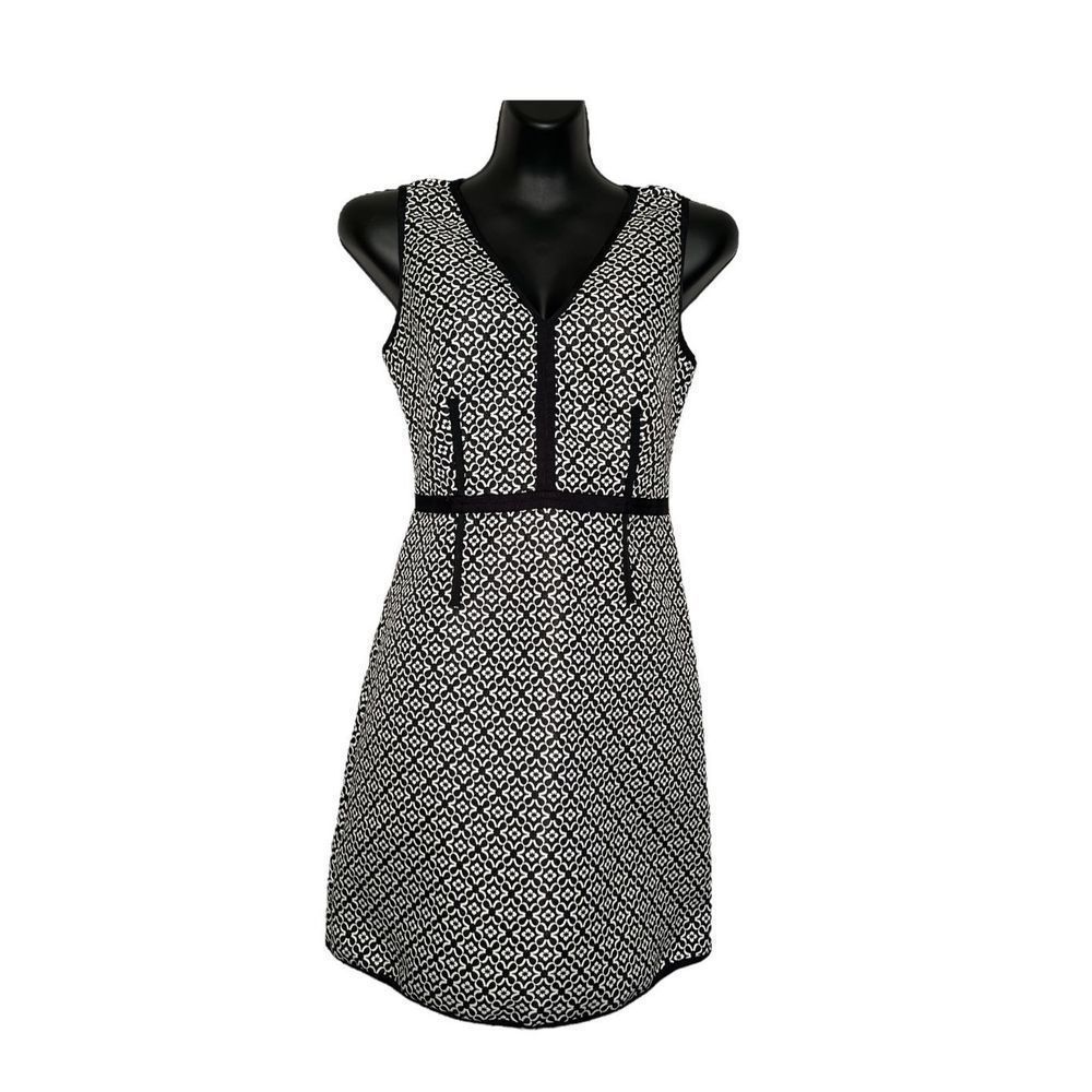 Max Studio geometric floral print dress SZ 4